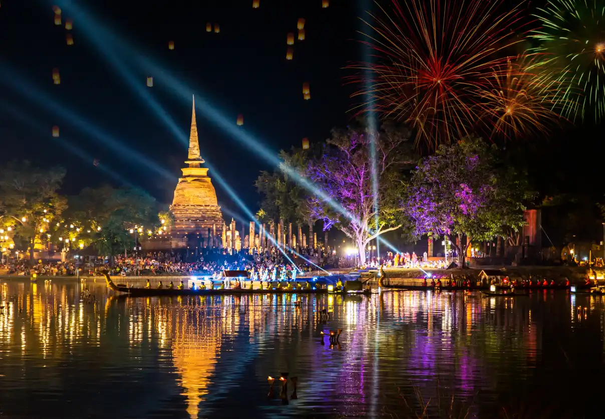 Thailand Fullmoon New Year Party